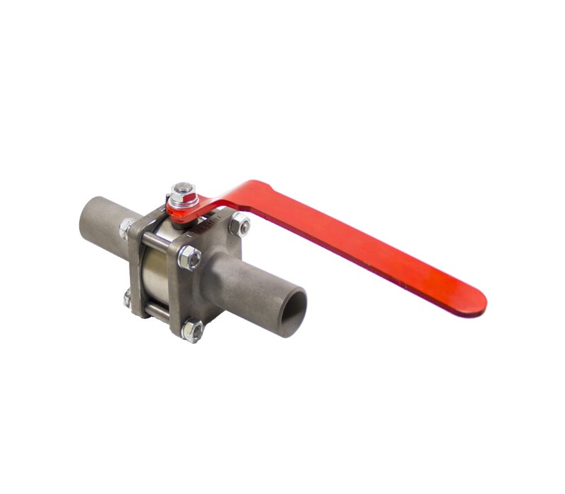 Кран шаровой разборный проходной полнопроходной под приварку ручной КШ-Р.П.ПП.П.Р.020.040.03.УХЛ1 DN 20 PN 4,0 МПа, корпус ст. 12Х18Н10Т - купить в ЕСК, характеристики, цена