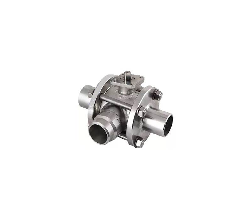 Кран шаровой разборный трехходовой полнопроходной с редуктором КШ-Р.ТХ.ПП.П.РД.150.016.01.У DN 150 PN 1,6 МПа, корпус ст. 20 - купить в ЕСК, характеристики, цена