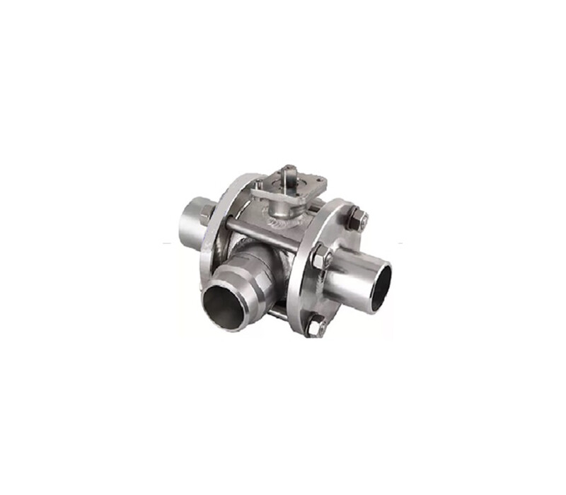 Кран шаровой разборный трехходовой полнопроходной под приварку с редуктором КШ-Р.ТХ.ПП.П.РД.150.016.03.УХЛ1 DN 150 PN 1,6 МПа, корпус ст. 12Х18Н10Т - купить в ЕСК, характеристики, цена