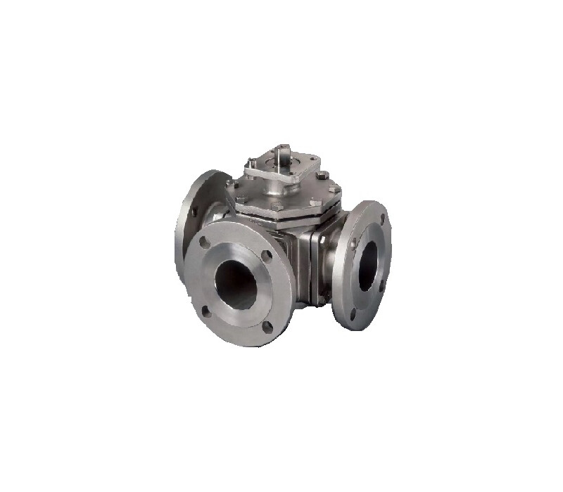 Кран шаровой разборный трехходовой неполнопроходной фланцевый с редуктором КШ-Р.ТХ.НП.Ф.РД.150/125.016.03.УХЛ1 DN 150/125 PN 1,6 МПа, корпус ст. 10Х17Н13М2Т - купить в ЕСК, характеристики, цена