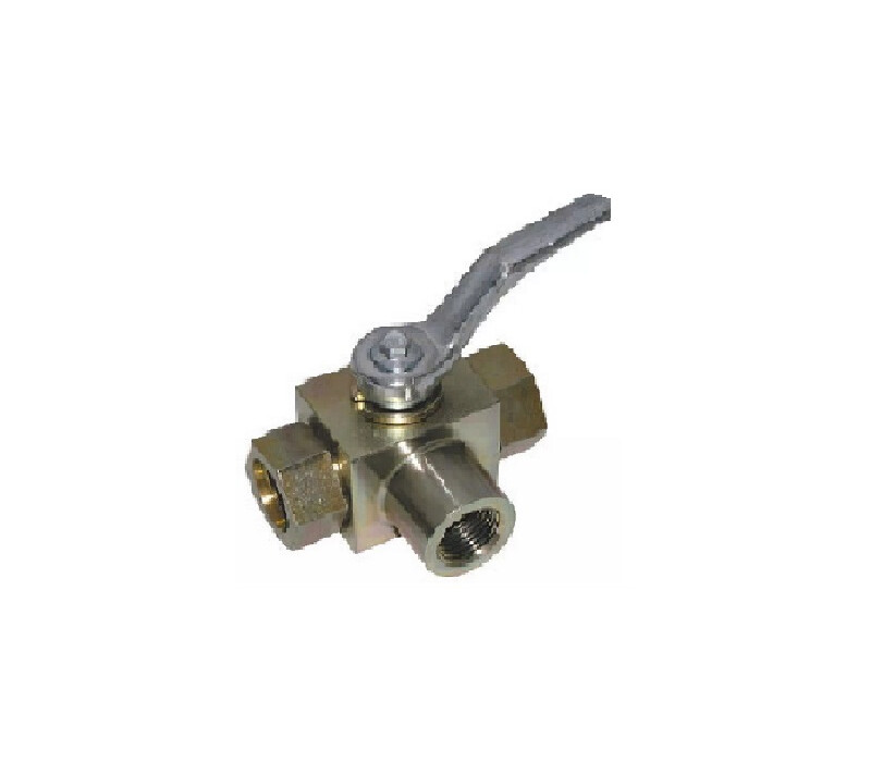 Кран шаровой разборный трехходовой неполнопроходной муфтовый ручной КШ-Р.ТХ.НП.М.Р.080/065.016.03.УХЛ1 DN 80/65 PN 1,6 МПа, корпус ст. 10Х17Н13М2Т - купить в ЕСК, характеристики, цена