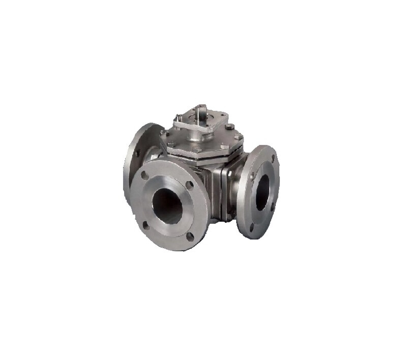 Кран шаровой разборный трехходовой неполнопроходной фланцевый с редуктором КШ-Р.ТХ.НП.Ф.РД.150/125.040.03.УХЛ1 DN 150/125 PN 4,0 МПа, корпус ст. 10Х17Н13М2Т - купить в ЕСК, характеристики, цена