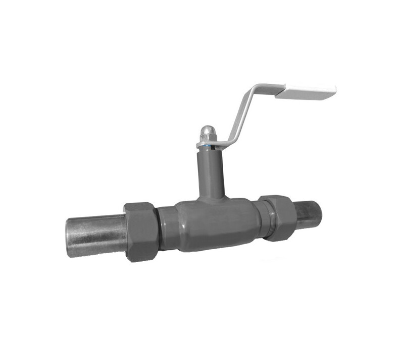 Кран шаровой цельносварной неполнопроходной штуцерный ручной КШЦ-Ш DN15/10 PN40, ст.20 - купить в ЕСК, характеристики, цена