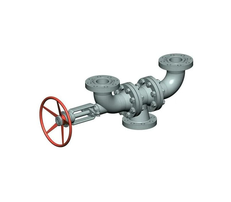 Переключающее устройство ПУ 100-16 23с16нж DN 100 PN 1,6 МПа У1, корпус ст. 20Л