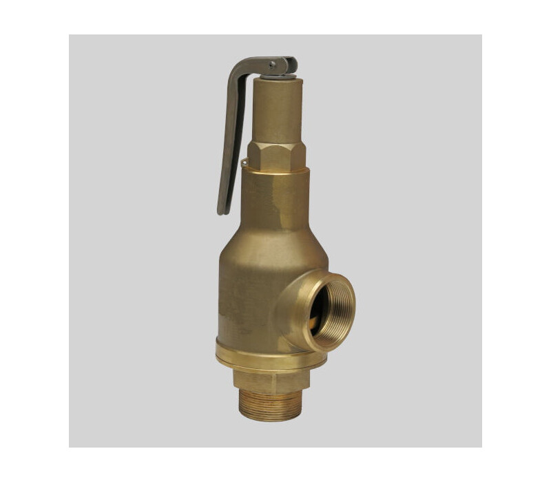 Клапан предохранительный пружинный сальниковый штуцерно-торцевой с приспособлением для принудительного открытия 17б5бк DN 25/40 PN 1,6/0,6 МПа УХЛ4, корпус латунь - купить в ЕСК, характеристики, цена