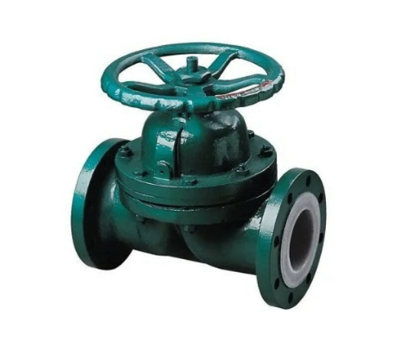 Клапан запорный диафрагмовый эмалированный фланцевый ручной 15ч95эм DN 20 PN 0,6 МПа У3, корпус чугун - купить в ЕСК, характеристики, цена