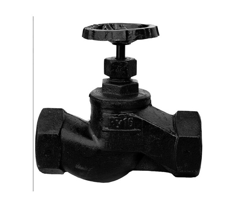 Клапан запорный сальниковый муфтовый ручной 15кч18п DN 80 PN 1,6 МПа У3, корпус чугун, класс герметичности «С» по ГОСТ 9544-2015 - купить в ЕСК, характеристики, цена