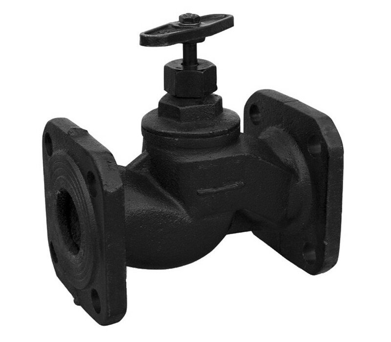 Клапан запорный сальниковый фланцевый ручной 15ч9п DN 50 PN 1,6 МПа У3, корпус чугун, класс герметичности «С» по ГОСТ 9544-2015 - купить в ЕСК, характеристики, цена