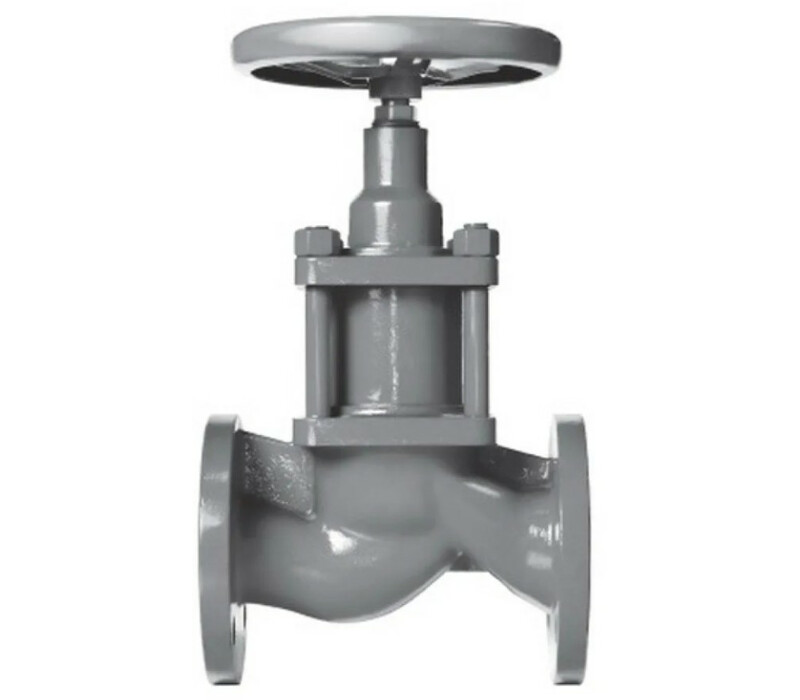 Клапан запорный сальниковый фланцевый ручной 15с18п DN 15 PN 2,5 МПа У1, корпус ст. 25Л