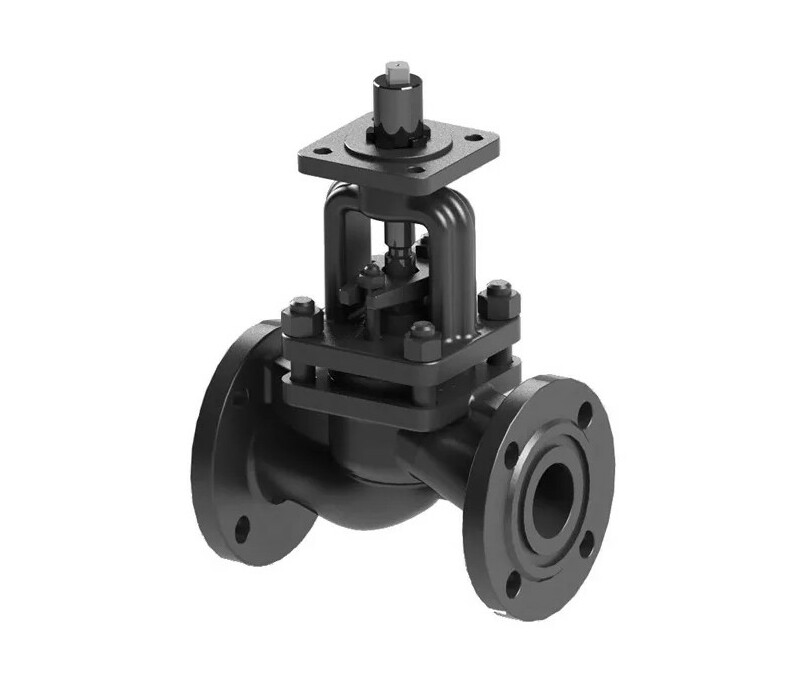 Клапан запорный сальниковый фланцевый под электропривод 15с965нж DN 40 PN 1,6 МПа У1, корпус ст. 25Л - купить в ЕСК, характеристики, цена