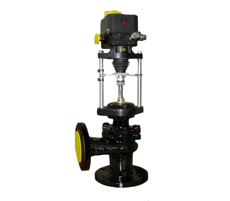 Клапан регулирующий односедельный угловой фланцевый 26ч945нж DN 50 PN 1,6 Мпа с ЭИМ - купить в ЕСК, характеристики, цена