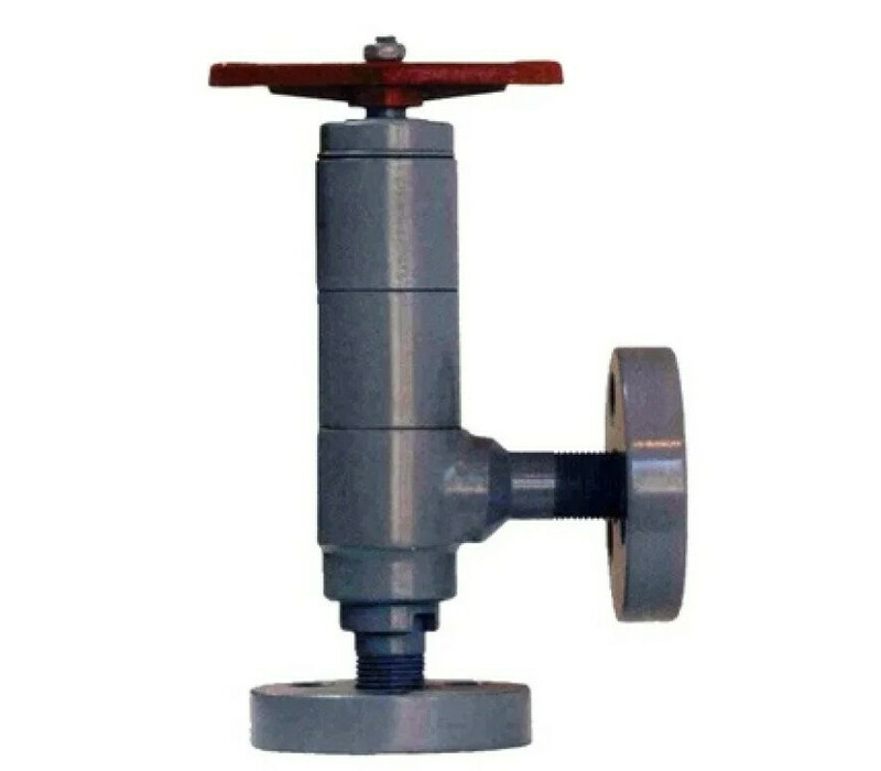 Клапан угловой запорный сальниковый фланцевый ручной 22лс69нж DN 15 РN 40,0 МПа ХЛ1, корпус ст. 18ХГ, класс герметичности «С» по ГОСТ 9544-2015 - купить в ЕСК, характеристики, цена