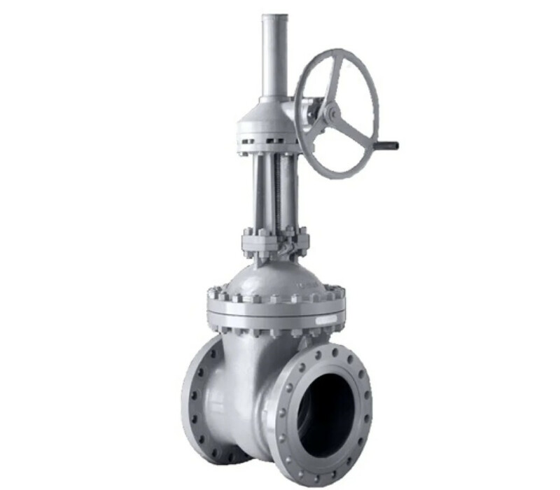 Задвижка клиновая литая ЗКЛ с выдвижным шпинделем фланцевая с редуктором 30с515нж DN 500 PN 4,0 МПа У1, корпус ст. 20Л - купить в ЕСК, характеристики, цена