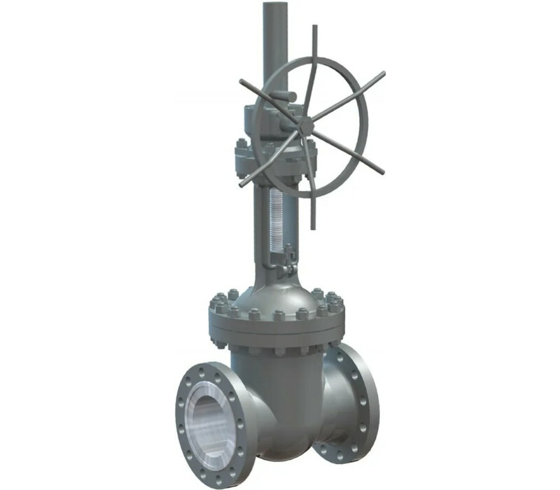 Задвижка клиновая литая ЗКЛ с выдвижным шпинделем фланцевая с редуктором 30с576нж DN 250 PN 6,3 МПа У1, корпус ст. 20Л - купить в ЕСК, характеристики, цена