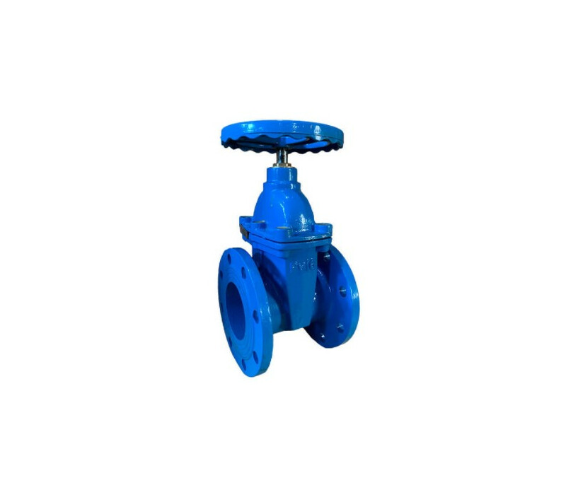 Задвижка с обрезиненным клином литая с невыдвижным шпинделем фланцевая ручная 30ч39р DN 150 PN 1,6 МПа У3, корпус чугун - купить в ЕСК, характеристики, цена