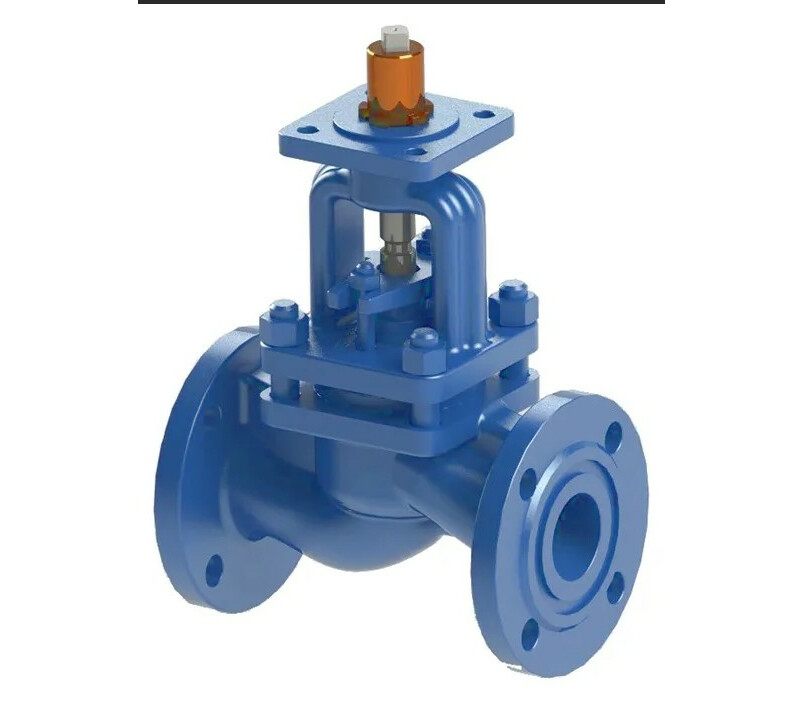 Клапан запорный сальниковый фланцевый под электропривод 15лс965п DN 125 PN 1,6 МПа ХЛ1, корпус ст. 09Г2С - купить в ЕСК, характеристики, цена