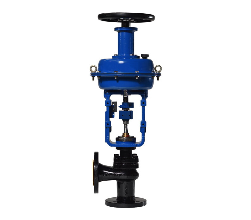 Клапан регулирующий односедельный угловой "до себя" нормально закрытый фланцевый 26ч42п DN 200 PN 1,6 Мпа с МИМ - купить в ЕСК, характеристики, цена