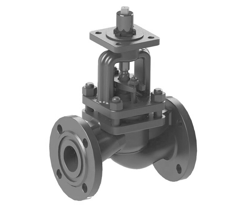 Клапан запорный сальниковый фланцевый под электропривод 15с965нж DN 150 PN 1,6 МПа У1, корпус ст. 25Л - купить в ЕСК, характеристики, цена