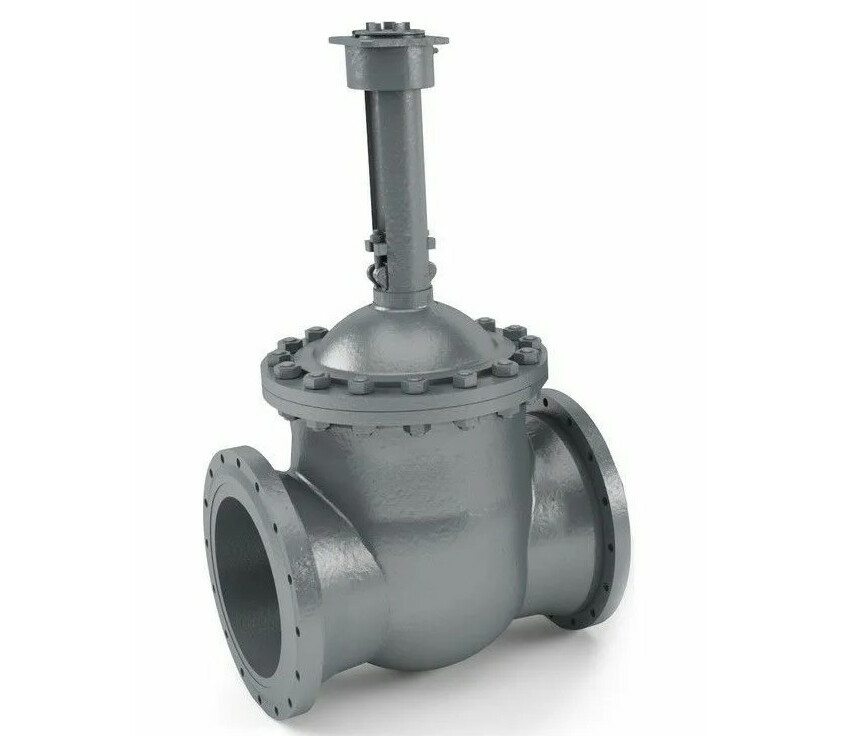 Задвижка клиновая литая ЗКЛ с выдвижным шпинделем фланцевая под электропривод 30с915нж DN 200 PN 4,0 МПа У1, корпус ст. 20Л - купить в ЕСК, характеристики, цена