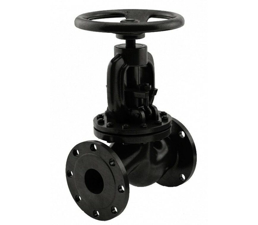 Клапан запорный сальниковый фланцевый ручной 15кч14п DN 100 PN 1,6 МПа У3, корпус чугун, класс герметичности «С» по ГОСТ 9544-2015 - купить в ЕСК, характеристики, цена