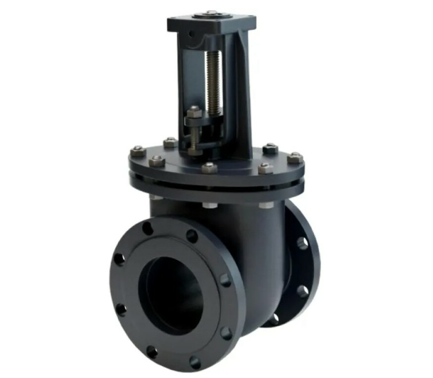 Задвижка параллельная литая с выдвижным шпинделем фланцевая под электропривод 30ч906бр DN 200 PN 1,0 МПа У3, корпус чугун - купить в ЕСК, характеристики, цена