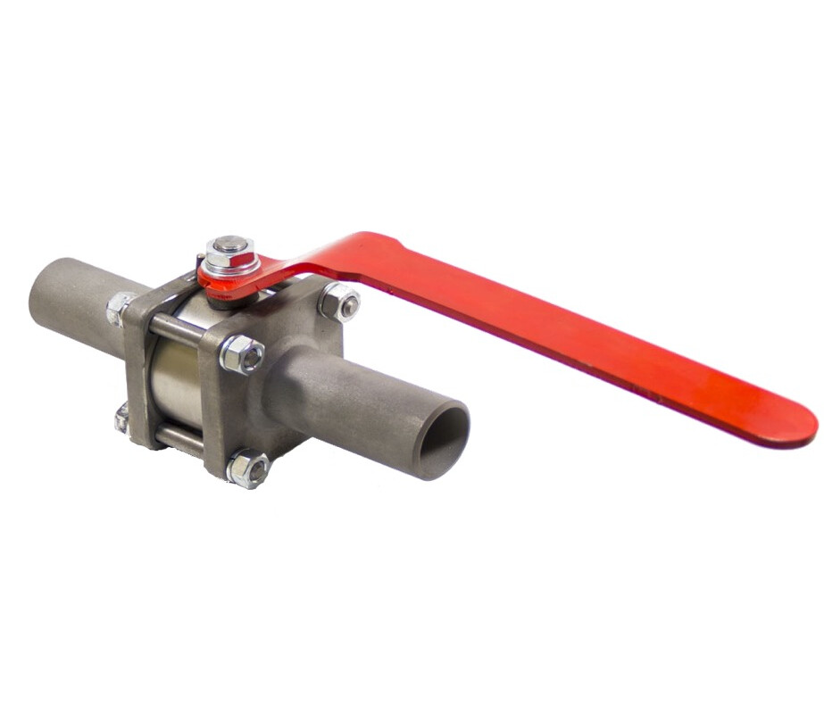 Кран шаровой разборный проходной полнопроходной под приварку ручной КШ-Р.П.ПП.П.Р.032.100.03.УХЛ1 DN 32 PN 10,0 МПа, корпус ст. 10Х17Н13М2Т - купить в ЕСК, характеристики, цена