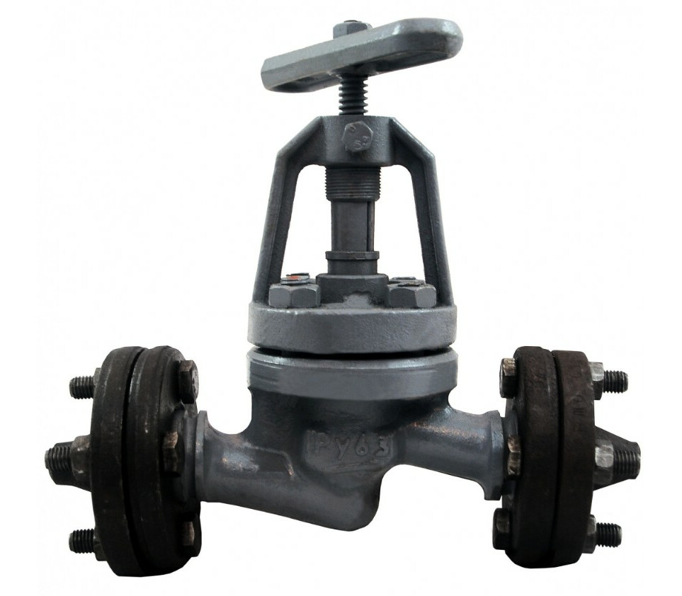 Клапан запорный сальниковый фланцевый ручной 15с52нж10 DN 15 PN 6,3 МПа У1, корпус ст. 25Л, в комплекте с ответными фланцами 15-63-11-1-F-Cт. 20 ГОСТ 33259-2015, крепежом и прокладками - купить в ЕСК, характеристики, цена