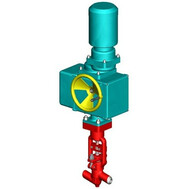 Клапан (вентиль) запорный под приварку с электроприводом (ПЭМ-А12М У2) 1с-12-1ЭЧ DN 10 PN 25,0 МПа Т350 °С, корпус ст. 20