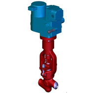 Клапан (вентиль) запорный под приварку с электроприводом (ЭП-З-100-24-А2-05-В-У1) 1с-12-3ЭН DN 20 PN 10,0 МПа Т350 °С, корпус ст. 20